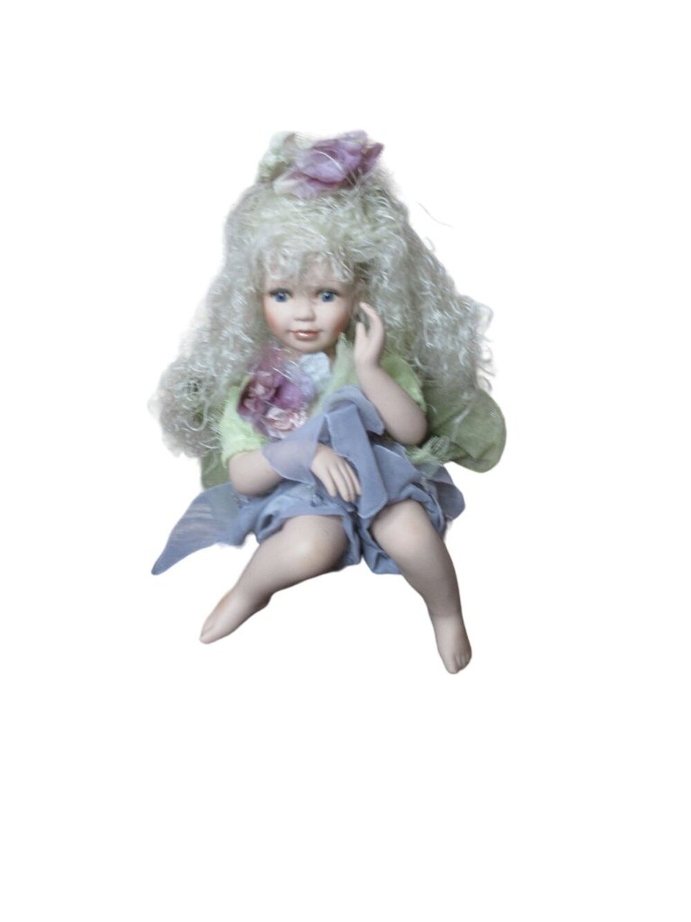 Duck House Heirloom Sitting 14"  Desdemona Sitting Doll